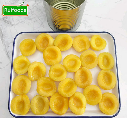 Canned yellow peach