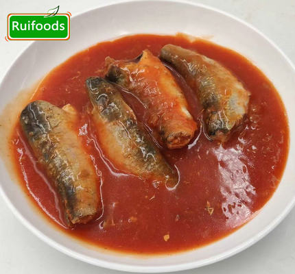 Canned sardine in Tomato sauce